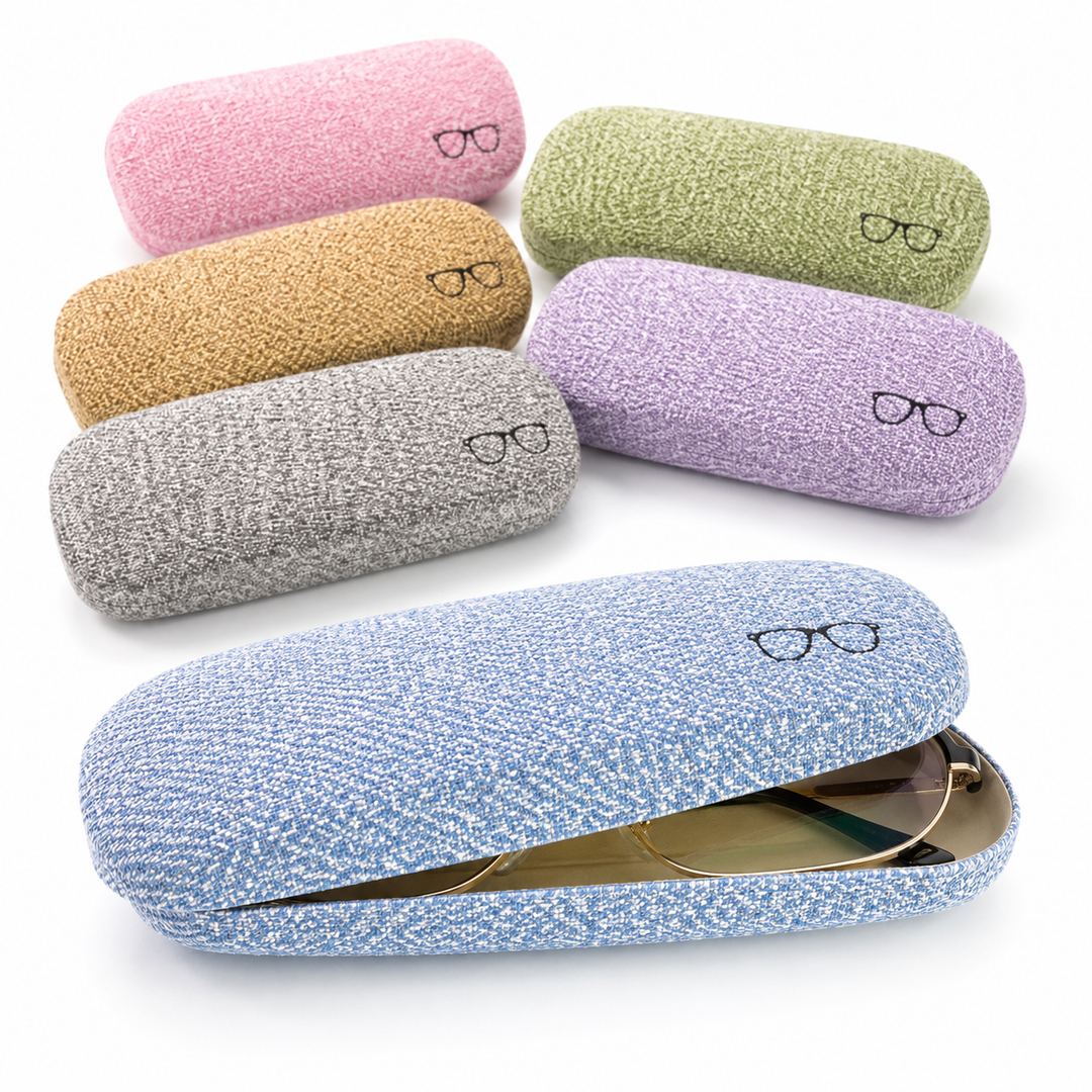 Protective Hard-shell Fabric Eyeglass Case Bowlift
