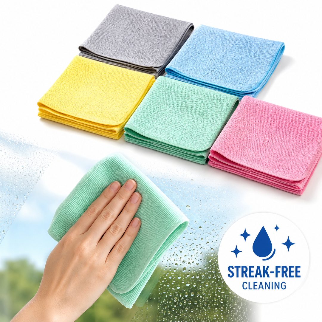 Microfiber Ultra-Absorbent Scratch-Free Cleaning Cloth Pack Bowlift