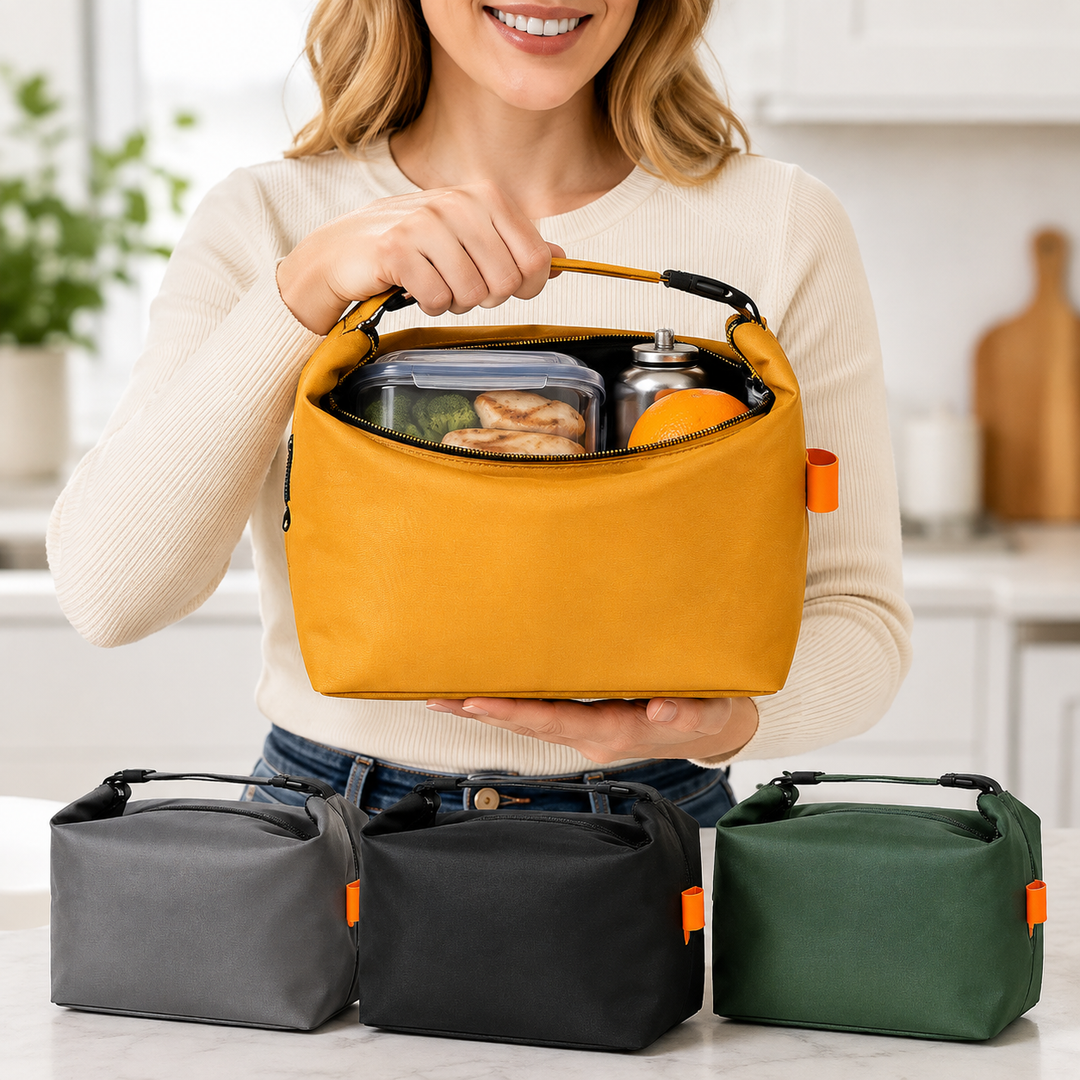 Compact Roll-Top Travel Toiletry Organizer Pouch Bowlift