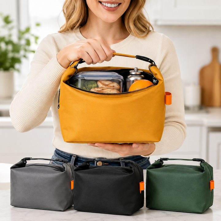 Compact Roll-Top Travel Toiletry Organizer Pouch Bowlift