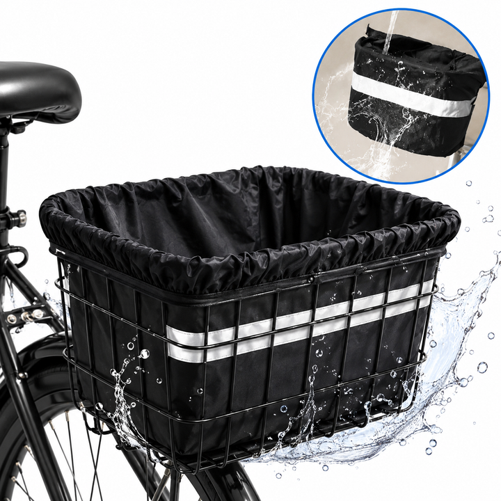 Waterproof Reflective Drawstring Bicycle Basket Liner Bowlift