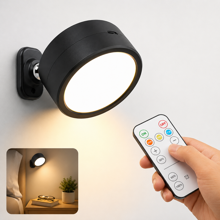 RGB LED Adjustable Accent Spotlight with Remote USB-C Mount Bowlift