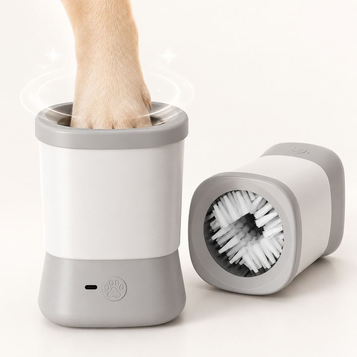 Rechargeable electric paw cleaner with soft silicone inner brushes Bowlift