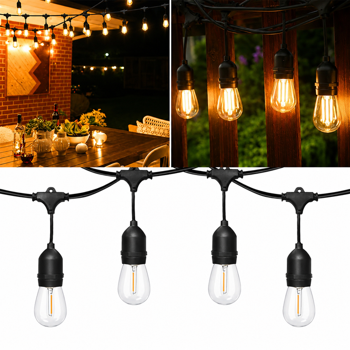 Clear Glass LED Filament Bulb with Edison Screw Base Dimmable Warm White Bowlift