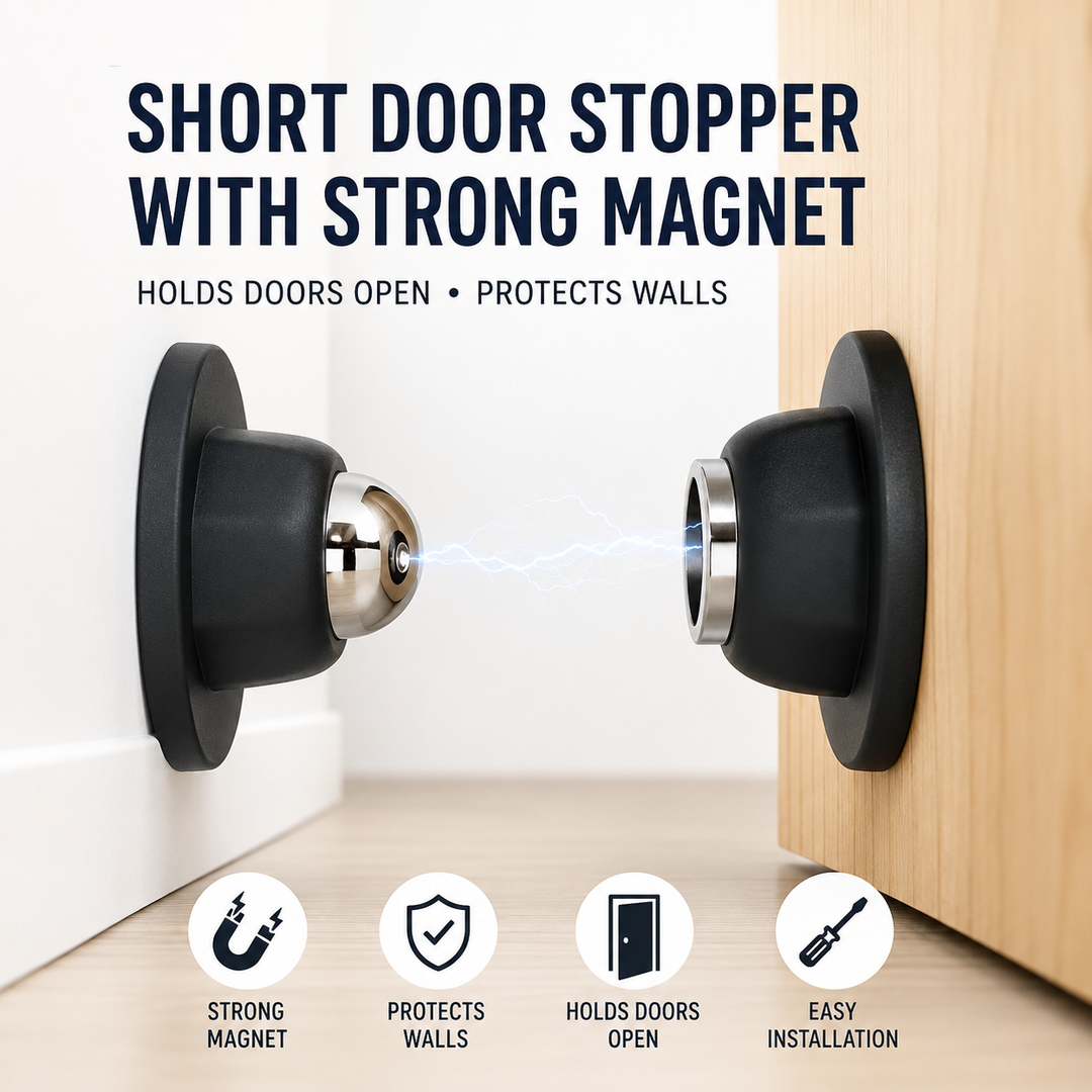 Magnetic Heavy-Duty Universal Door Stopper Bowlift