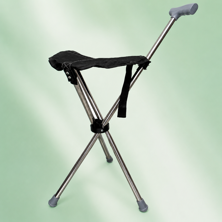 2-in-1 Walking Stick with Seat | Bowlift