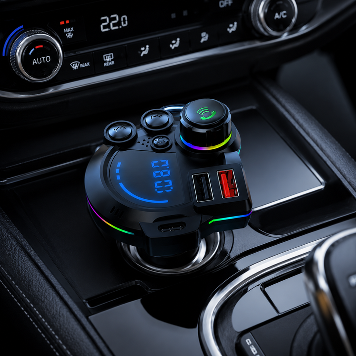Car FM Transmitter Bluetooth 5.3 Dual-USB | Bowlift