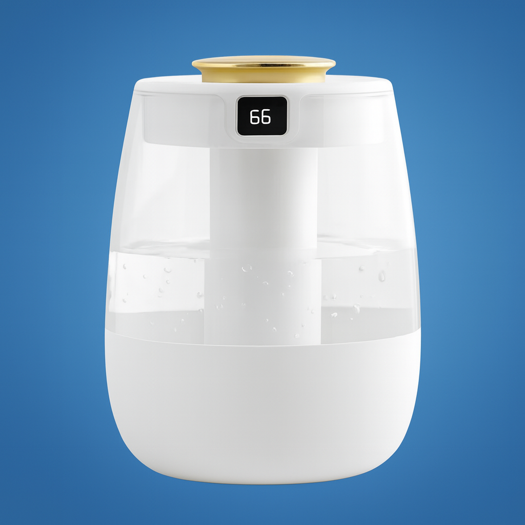 Quiet Night-Light Mode – 1300 ml Tank – Dry Air Relief for Bedroom & Nursery Bowlift