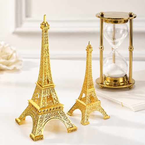 Miniature Parisian Landmark Desk Ornaments with Metallic Finish Bowlift