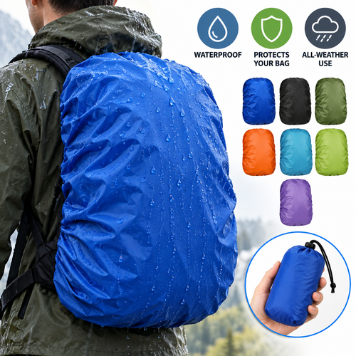 Waterproof Stretch Backpack Rain Cover with Elastic Hem and Reflective Strip Bowlift
