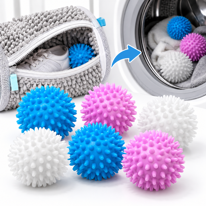 Spiked Laundry Dryer Ball and Deep-Tissue Massage Ball Bowlift