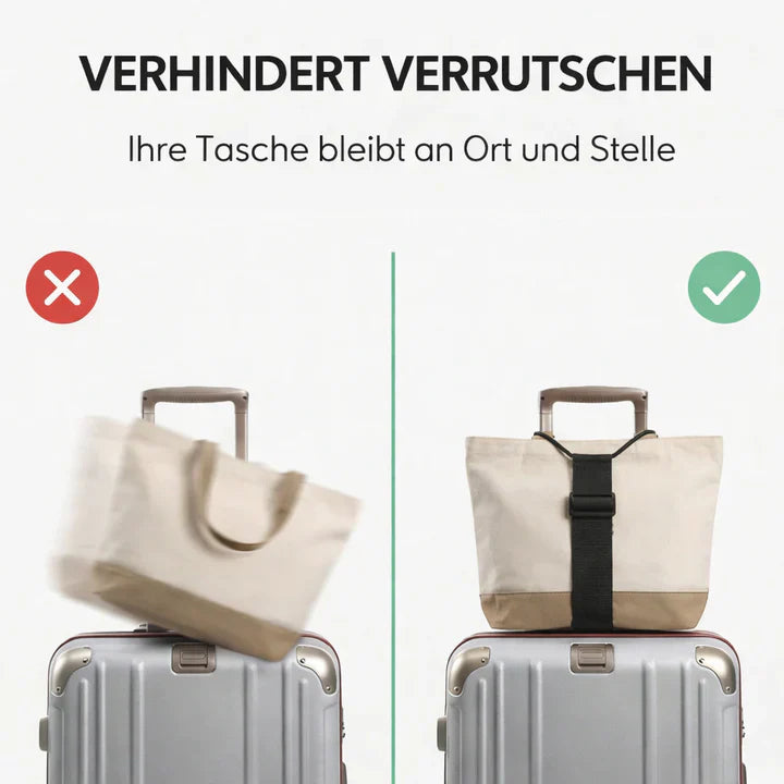 Luggage strap with click closure - hands free | Bowlift