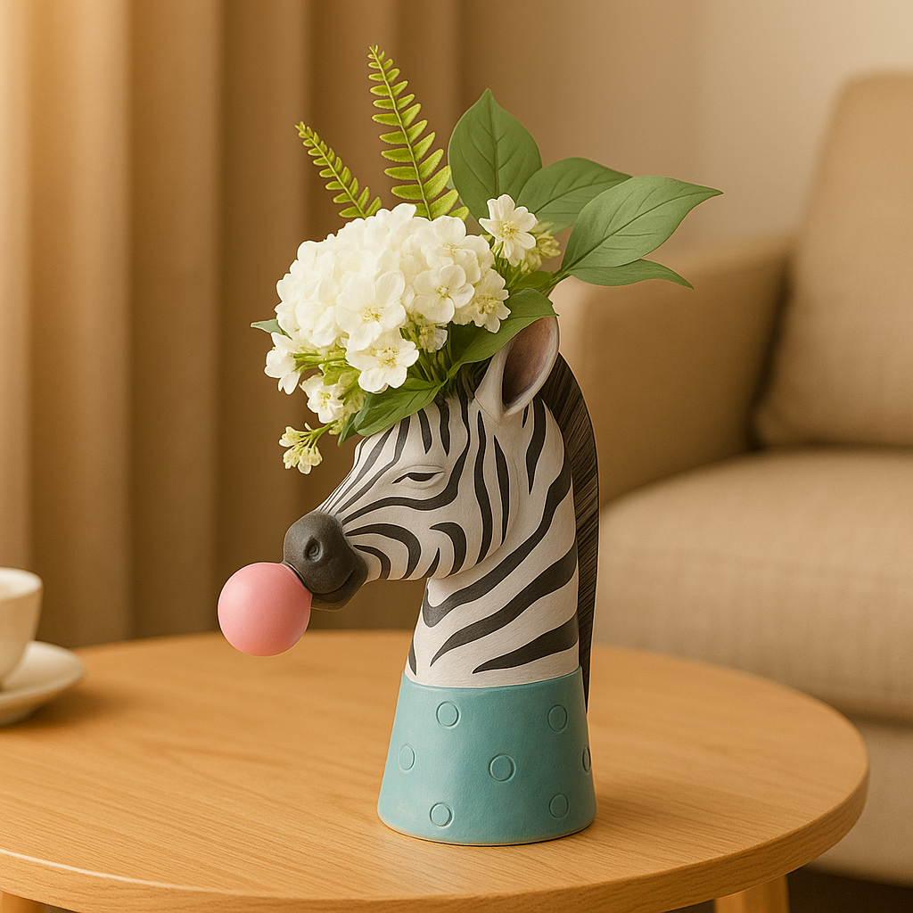 SafariWhimsy – Artistic, animal-inspired bubble vase Bowlift