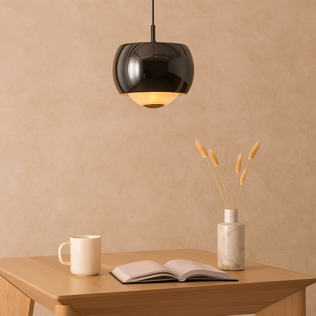 Minimalistic pendant lamp with LED light and elegant circular design Bowlift