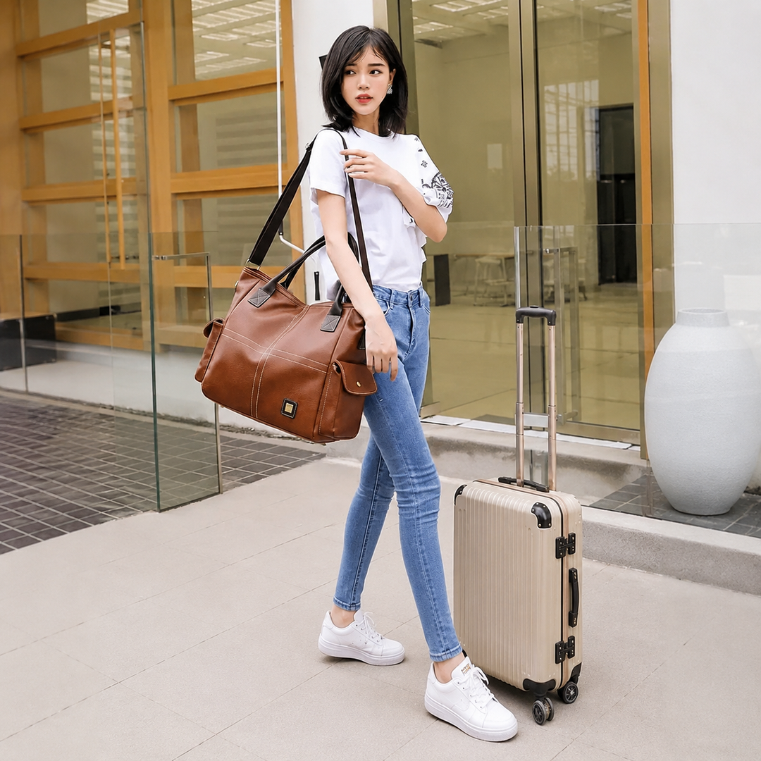 Large travel bag for women with shoulder strap | Bowlift