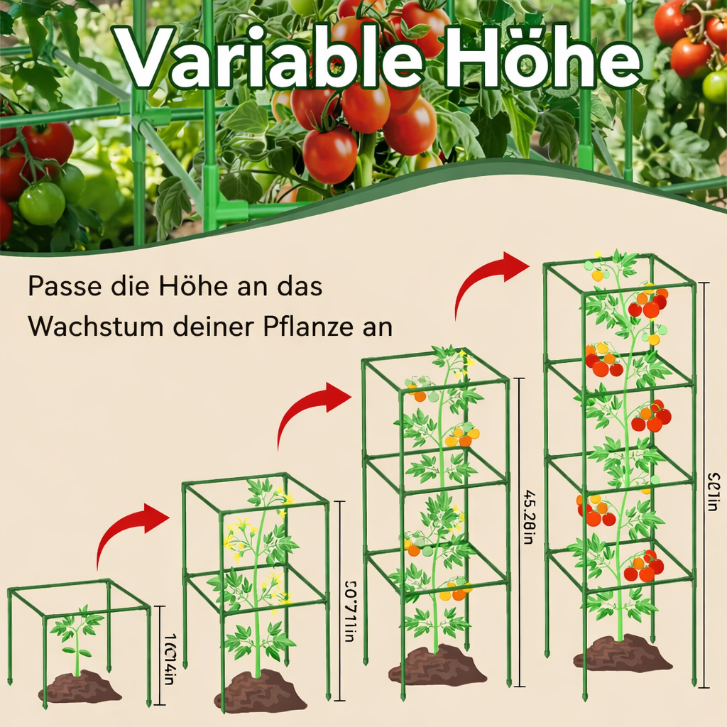 GrowGuard — Easy upright support for strong plants that don't want to topple anymore! | Bowlift