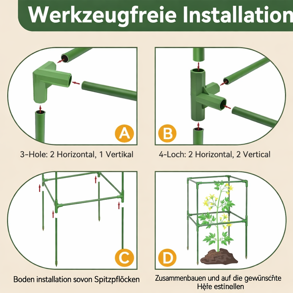 GrowGuard — Easy upright support for strong plants that don't want to topple anymore! | Bowlift