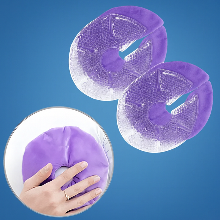 Engorgement Relief – Hot & Cold Contoured Gel Design – Comfort & Pain Relief for Nursing Mums Bowlift
