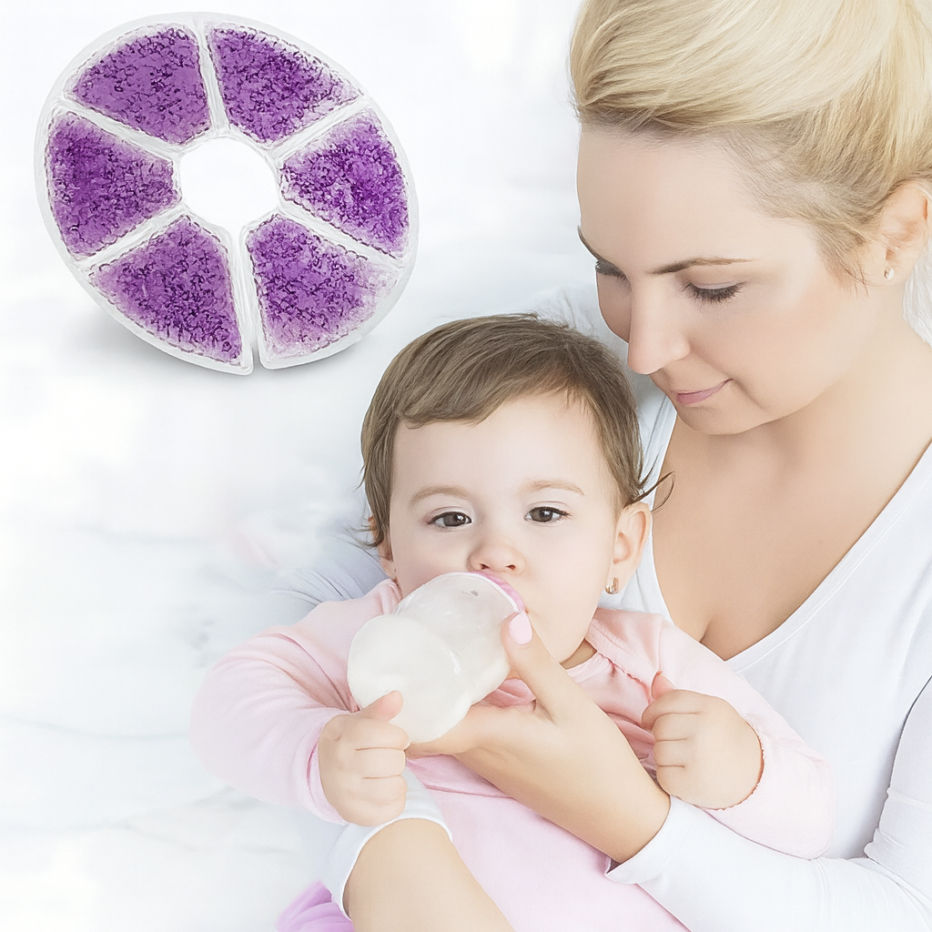 Engorgement Relief – Hot & Cold Contoured Gel Design – Comfort & Pain Relief for Nursing Mums Bowlift