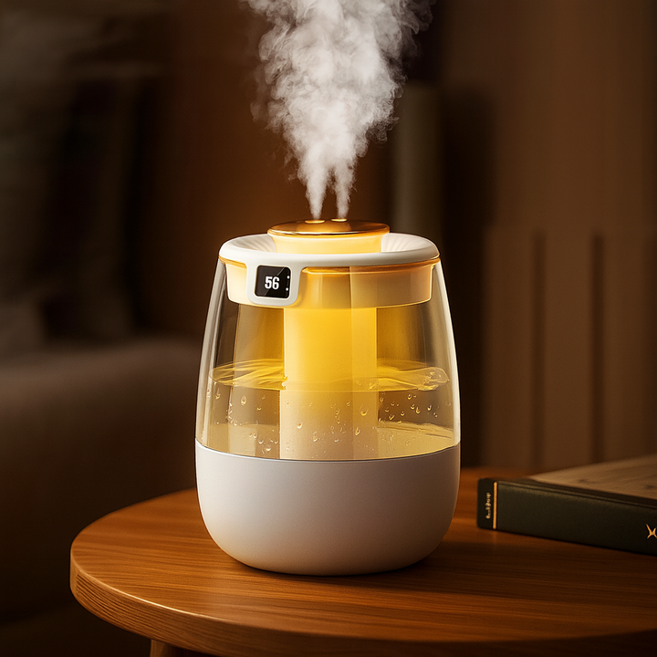 Quiet Night-Light Mode – 1300 ml Tank – Dry Air Relief for Bedroom & Nursery Bowlift