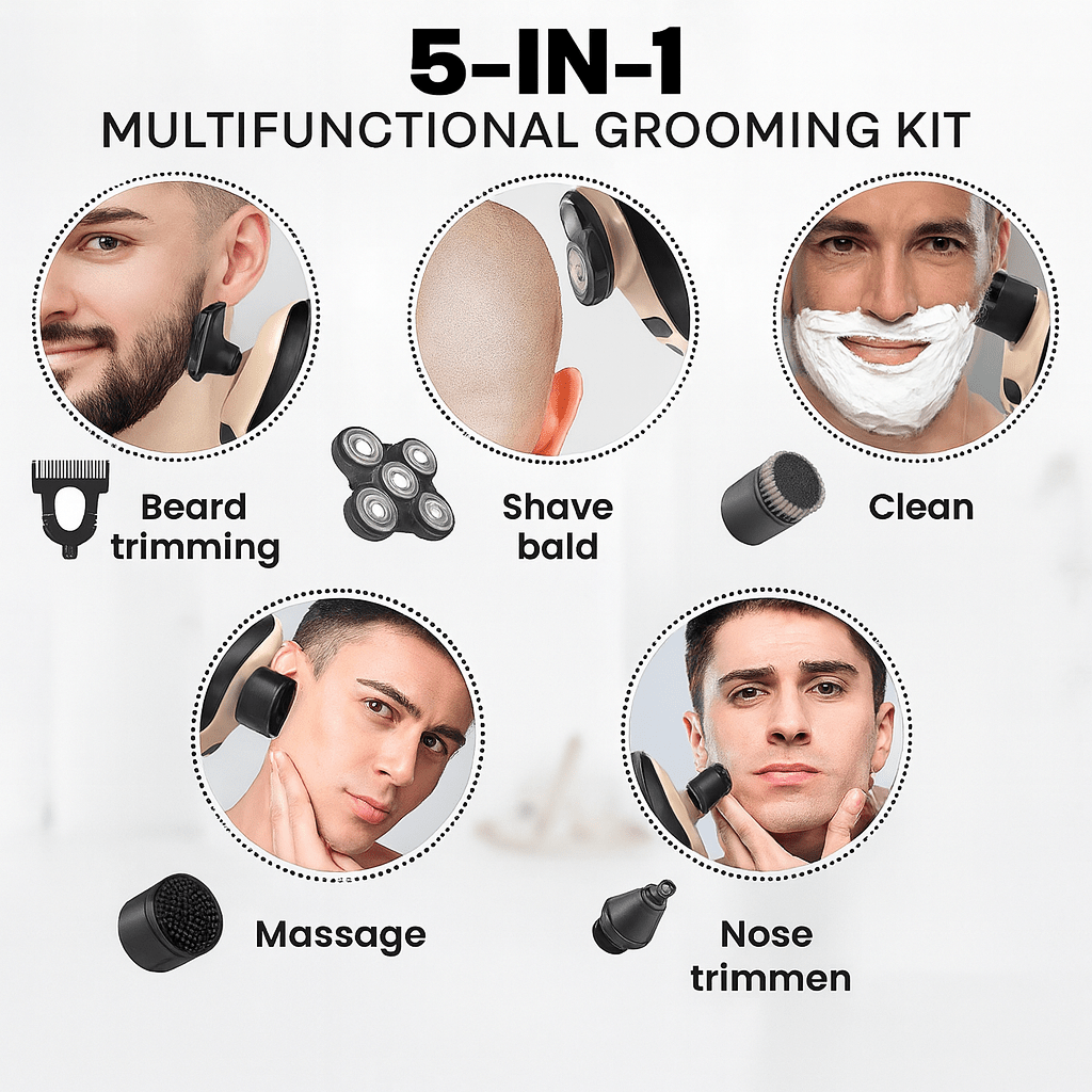 BowLift | 5-in-1 Electric Shaver for Smooth & Irritation-Free Shaving