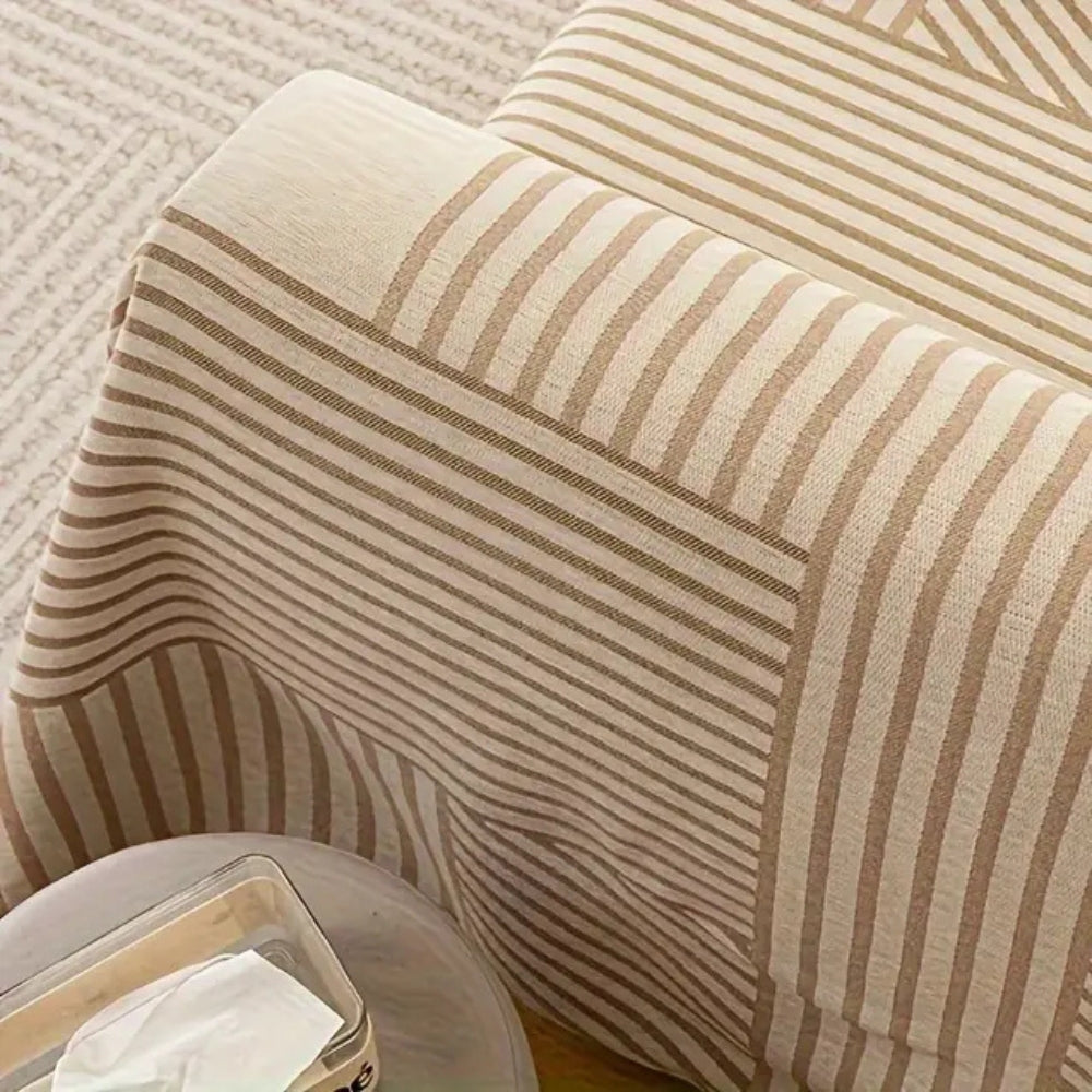 BowLift | Chenille Striped Tassel Sofa Cover