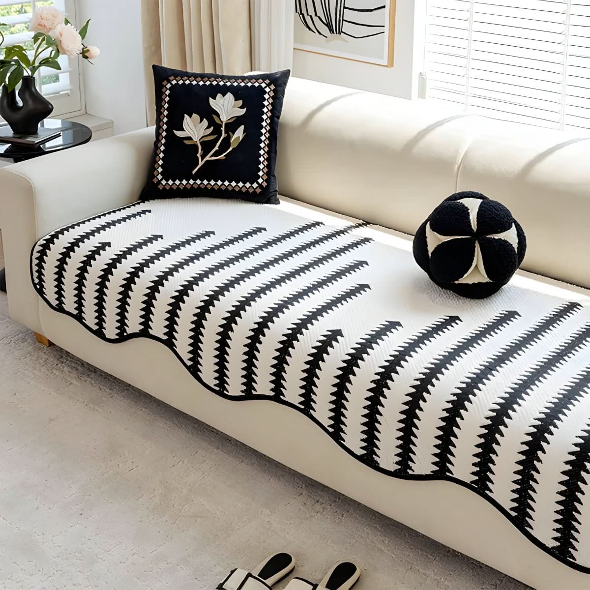 BowLift | Modern Chenille Sofa Cover with Stylish Protection