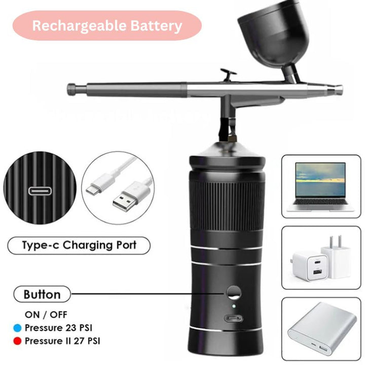 BowLift | Cordless Mini Airbrush Kit with Compressor