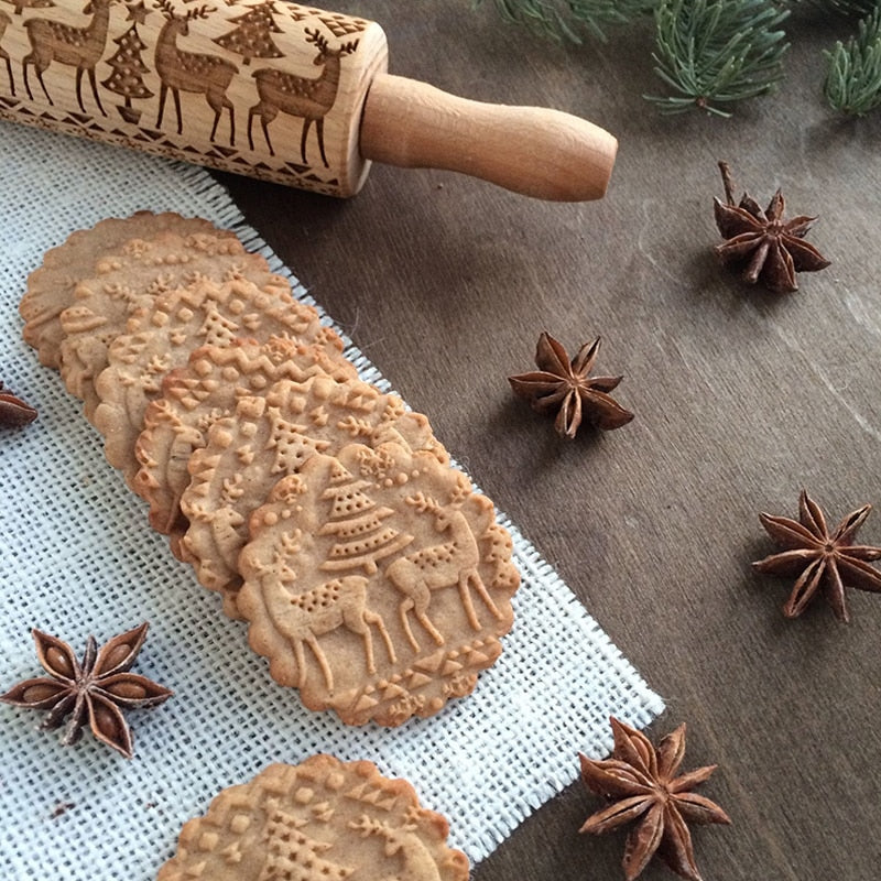 BowLift | Hand-engraved rolling pin for perfect baked goods