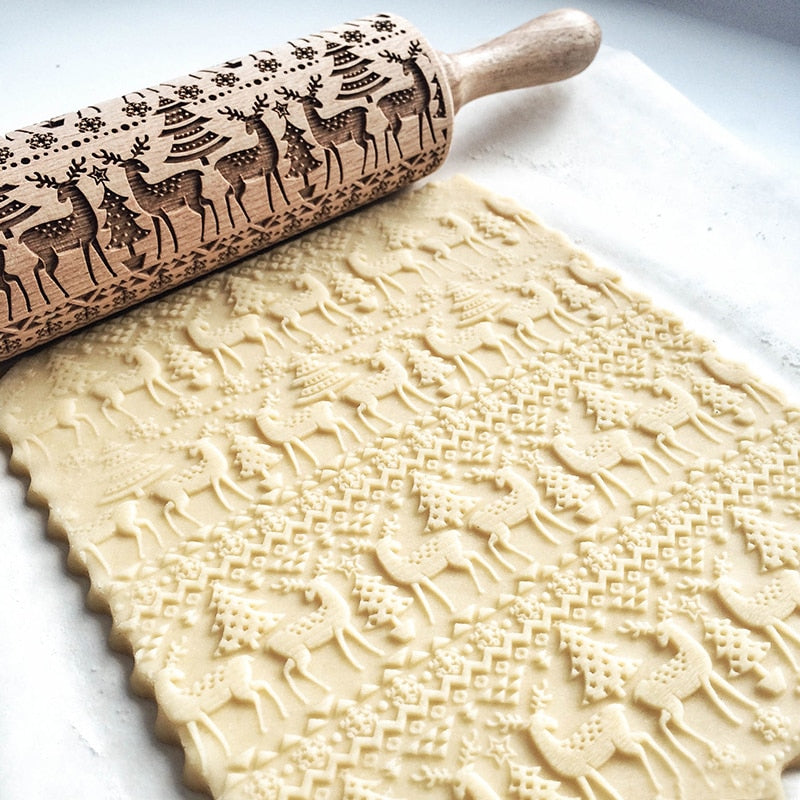BowLift | Hand-engraved rolling pin for perfect baked goods