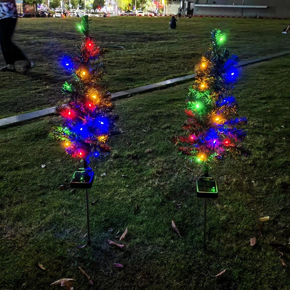 Christmas Tree Solar Garden Light Bowlift