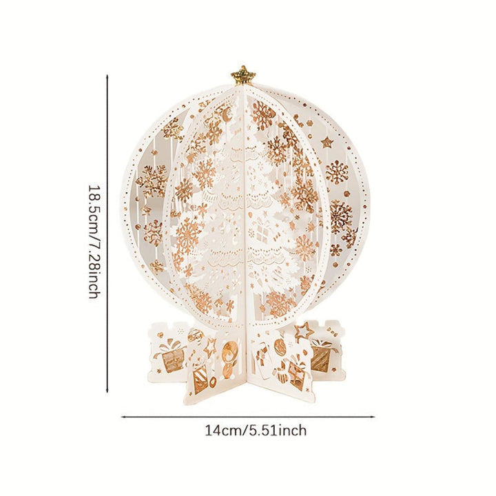 BowLift | Christmas Cards 3D Pop Up Laser Cut Tree Ornament Display