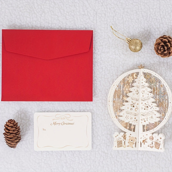 BowLift | Christmas Cards 3D Pop Up Laser Cut Tree Ornament Display