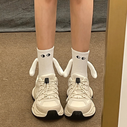 BowLift | Christmas Stockings Funny Socks Couple Hand-Holding Cozy Gift