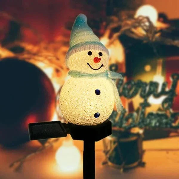 Solar-Powered Snowman Lamp - SolarSnow | Bowlift