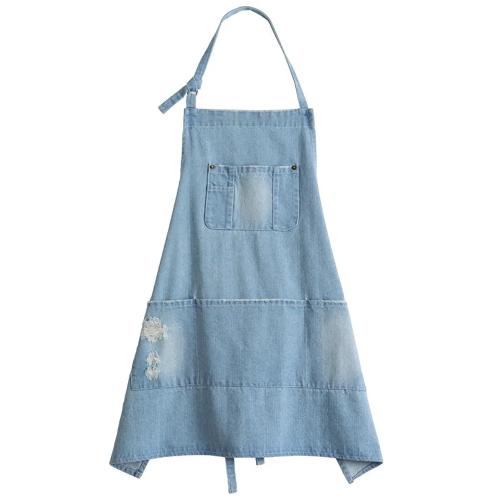BowLift | Classic Blue Denim Pocket Apron