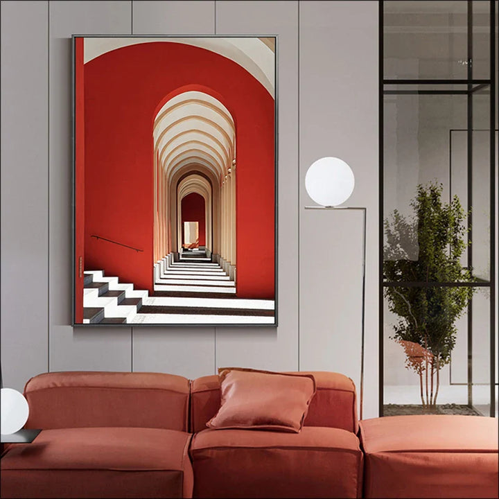 Classical Architectural Wall Art Posters Fine Art Canvas Prints Inspirational Atmospheric Pictures For Living Room Contemporary Foyer Art Decor | Bowlift
