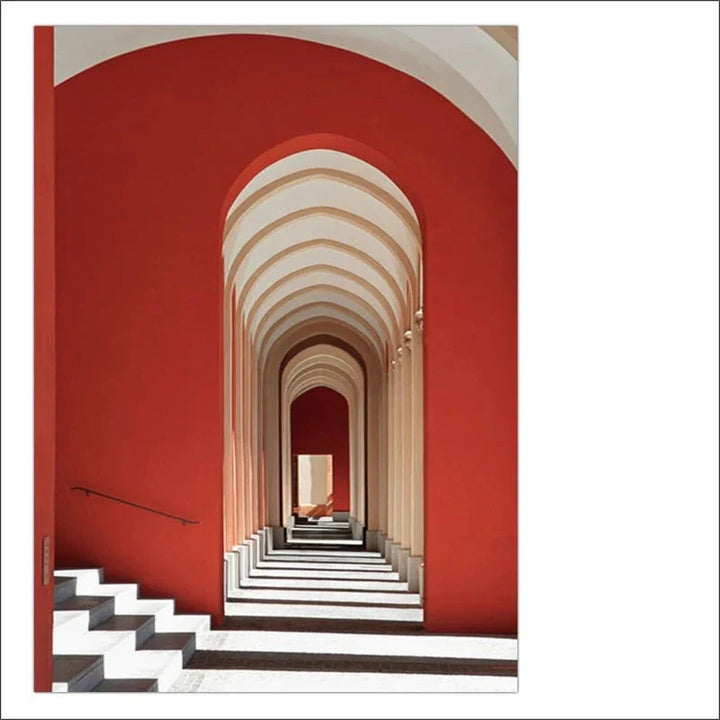 Classical Architectural Wall Art Posters Fine Art Canvas Prints Inspirational Atmospheric Pictures For Living Room Contemporary Foyer Art Decor | Bowlift
