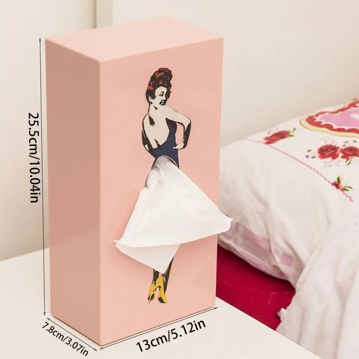 Retro Woman Tissue Box | Bowlift