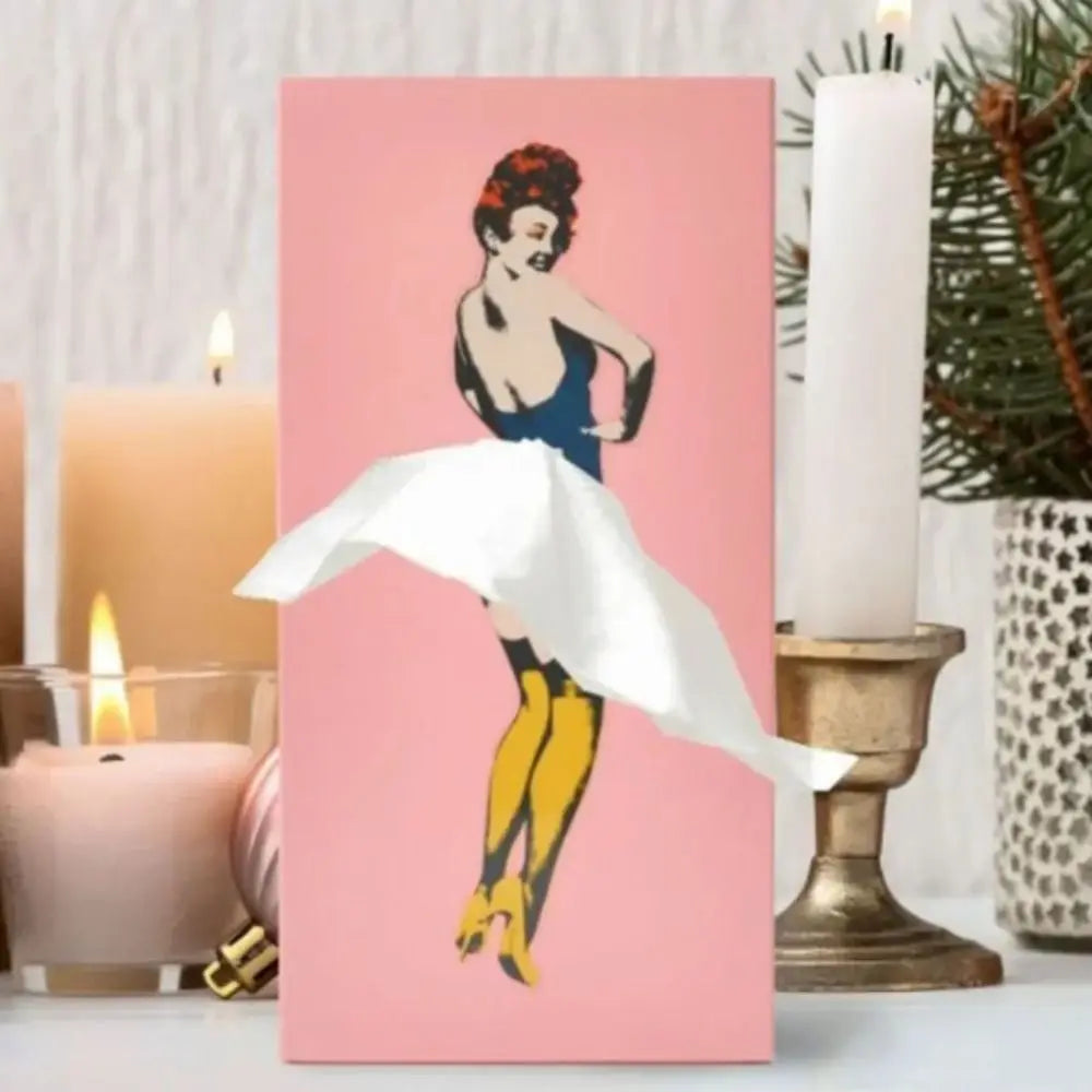 Retro Woman Tissue Box | Bowlift