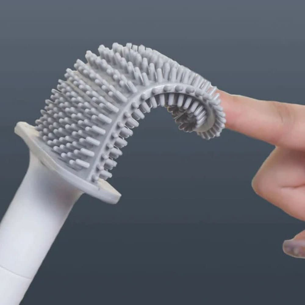 BowLift | Hygienic Silicone Toilet Brush with Wall Holder