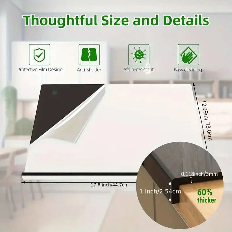 BowLift | Acrylic Cutting Board with Protective Rim for Modern Kitchens