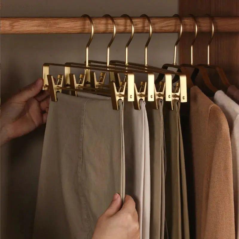 Clip Ease - Elegant Matte Trouser Hangers (1+4 Pieces) | Bowlift