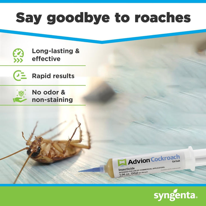 BowLift | Advion Cockroach Gel Bait, Cockroach Eliminator, Non-Toxic Pest Control, Pest Management