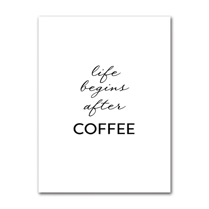 Coffee Connoisseur Wall Art Fine Art Canvas Prints Black White Coffee Menu Poster Pictures For Kitchen Diner Coffee Shop Cafe Art Decor | Bowlift