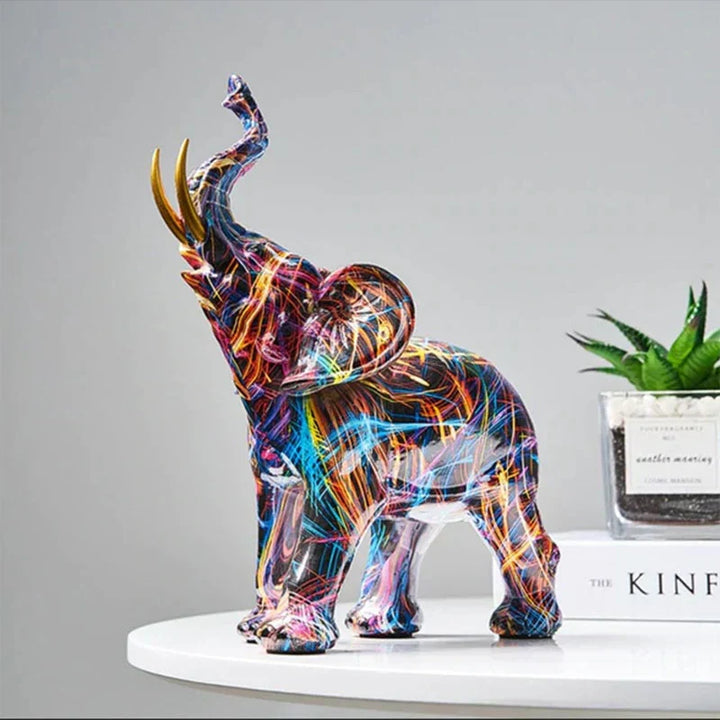 BowLift | ColorTrunk Lively Elephant Sculpture Unique Bold Design
