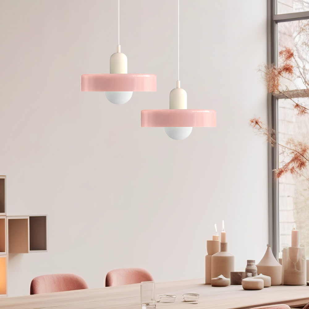 Bauhaus Colorful Glass Pendant Lamp - Modern Design Lamp for Living Room and Dining Room | Bowlift