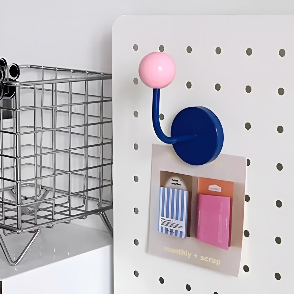 BowLift | MagneSphere Wooden Magnetic Wall Hooks – Colorful Storage Solution Without Drilling