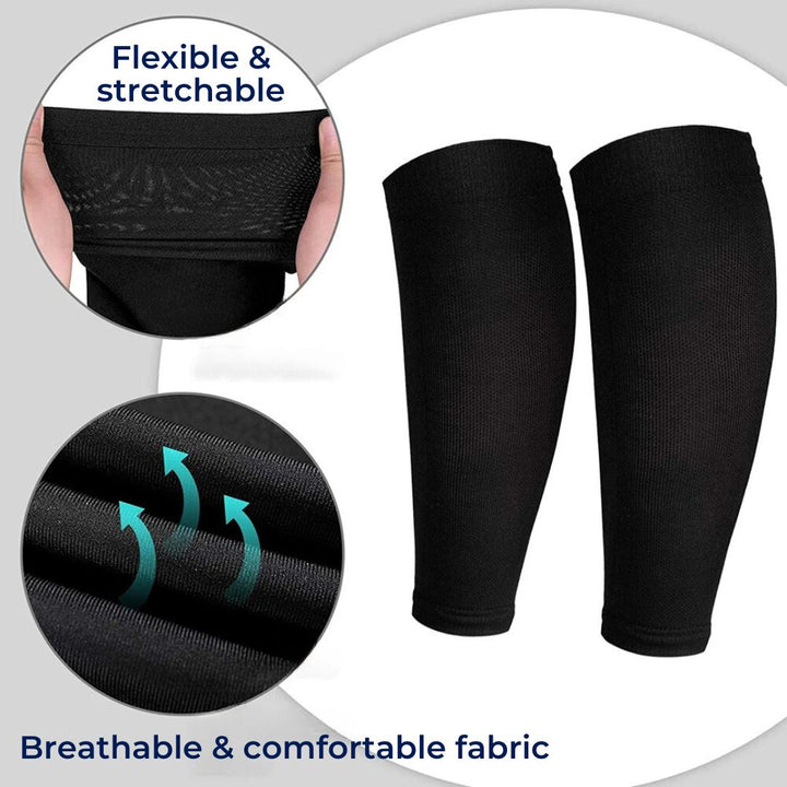 ComfortFlow Support Socks | Soft Highly Elastic Calf Compression - for Muscle Recovery and Circulation Enhancement Bowlift