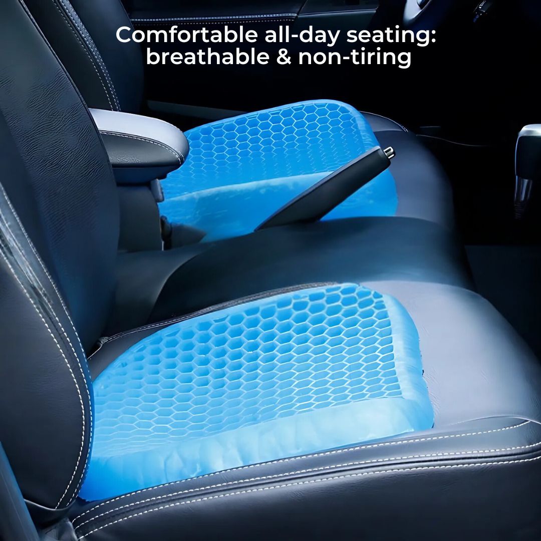 GelRelax Seat Cushion – Orthopedic Gel Cushion for Pressure Relief and Comfort | Bowlift